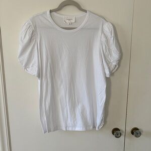 Tuckernuck Pomander Place White Puff Sleeve Top Size XXL